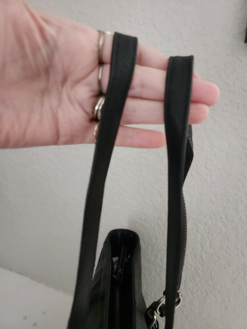 Euc Coach Gallery Black Leather w/Wallet Shoulder Bag Purse - Picture 5 of 16